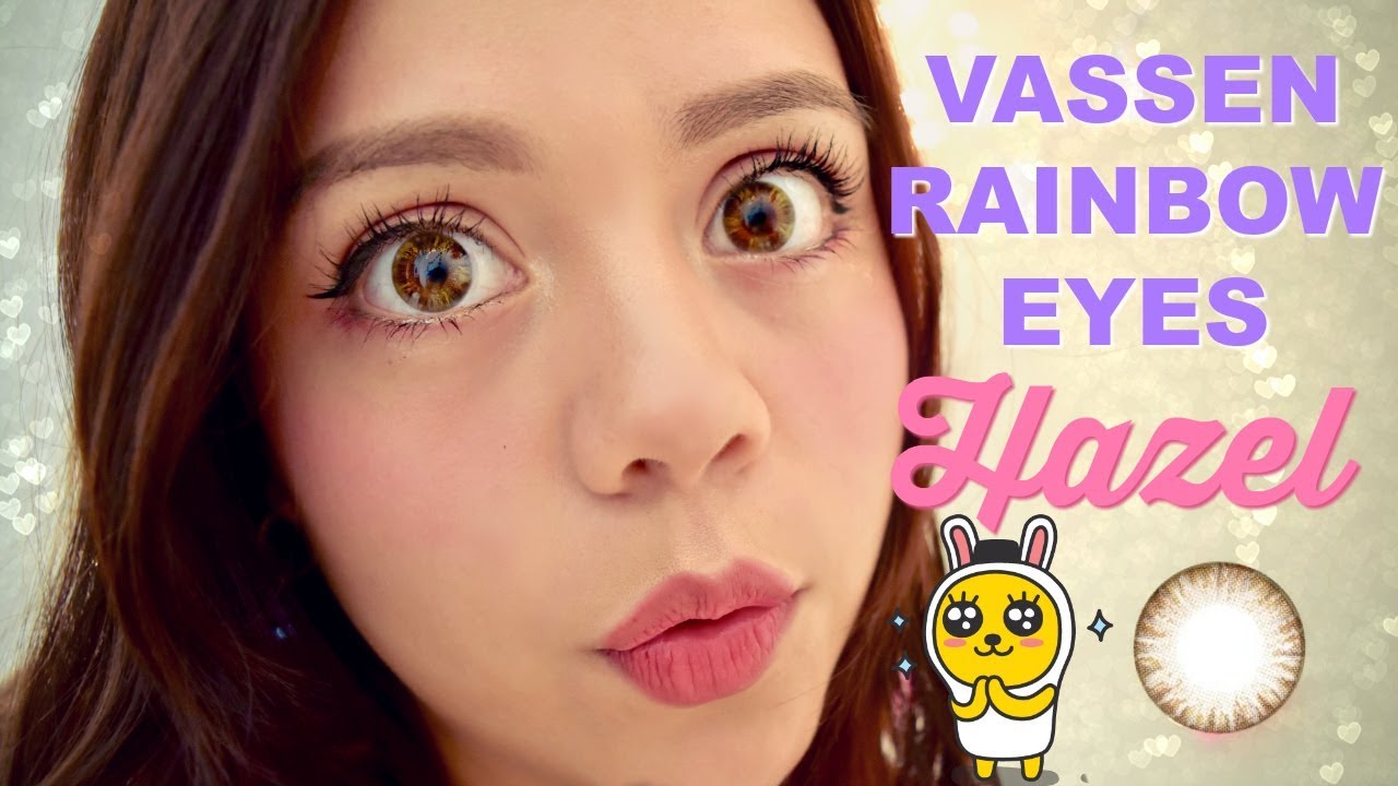 💗Vassen Rainbow Eyes Brownish Hazel: Pinky Paradise Circle Lens Review💗