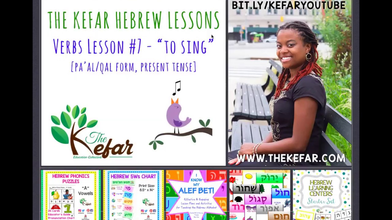 Learn Hebrew Verbs Lesson #7 - Paal Present Tense - 2LR