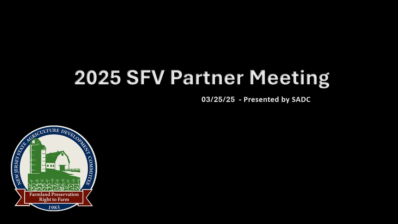 Statewide Formula Valuation (SFV) March 25, 2025 Meeting with NJ preservation partners