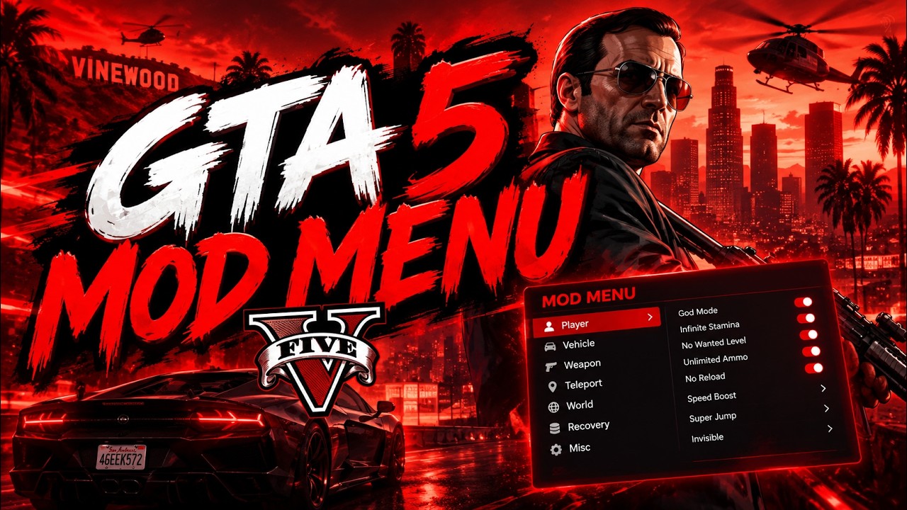 🚀 GTA 5 Mod Menu PC 2026 / Free Kiddions Cheat, Online Mods & Money Hack [UNDETECTED]