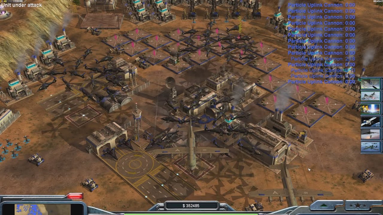 Сверхмощное оружие США - Command & Conquer Generals Zero Hour - 1 против 7, сложный геймплей
