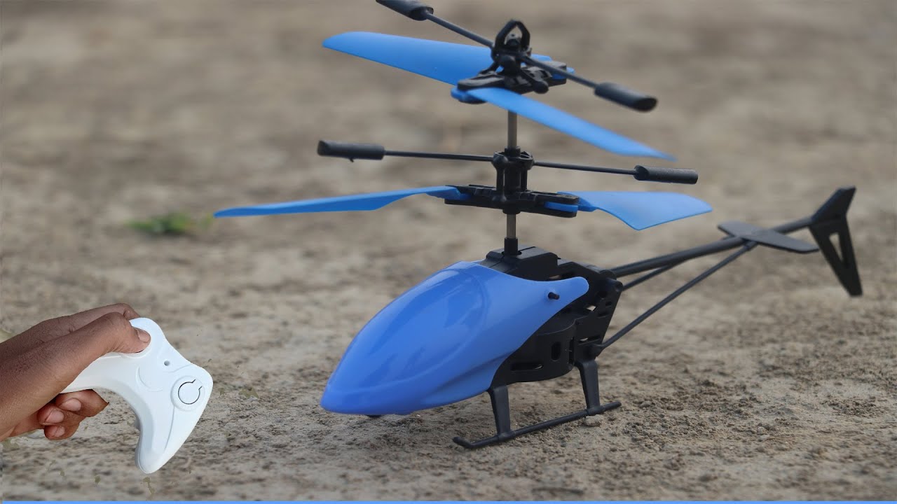 New Mini Blue RC Helicopter Unboxing and and Fly Test