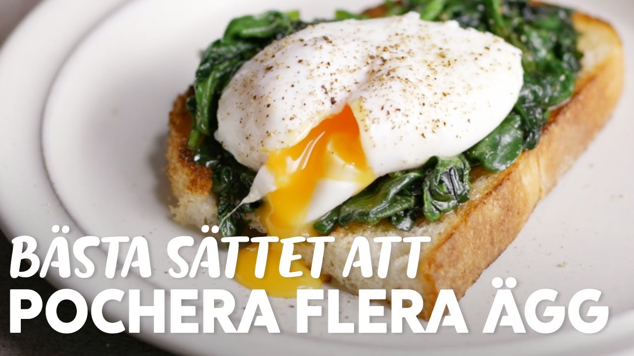 Så pocherar du flera ägg