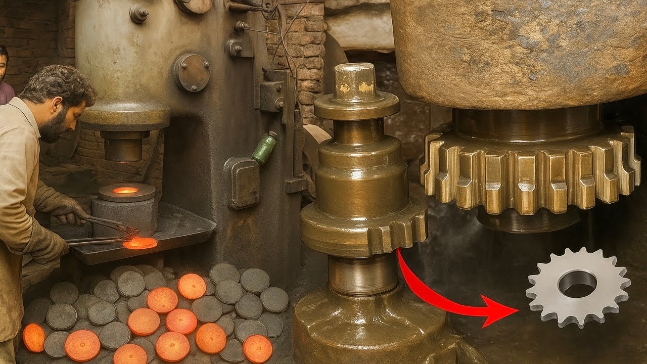 Chain Sprocket Manufacturing Process || How Its Made Wheel Sprocket 