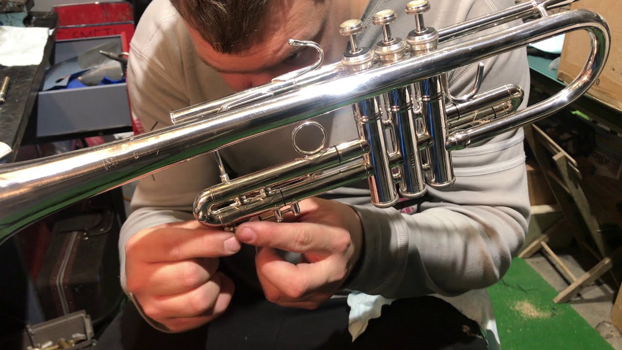 PLEH DOKTOR - TRUMPET Bb BACH STRADIVARIUS 37 ML GENERAL CLEANING, DENT WORK, PARTLY SILVER PLATED