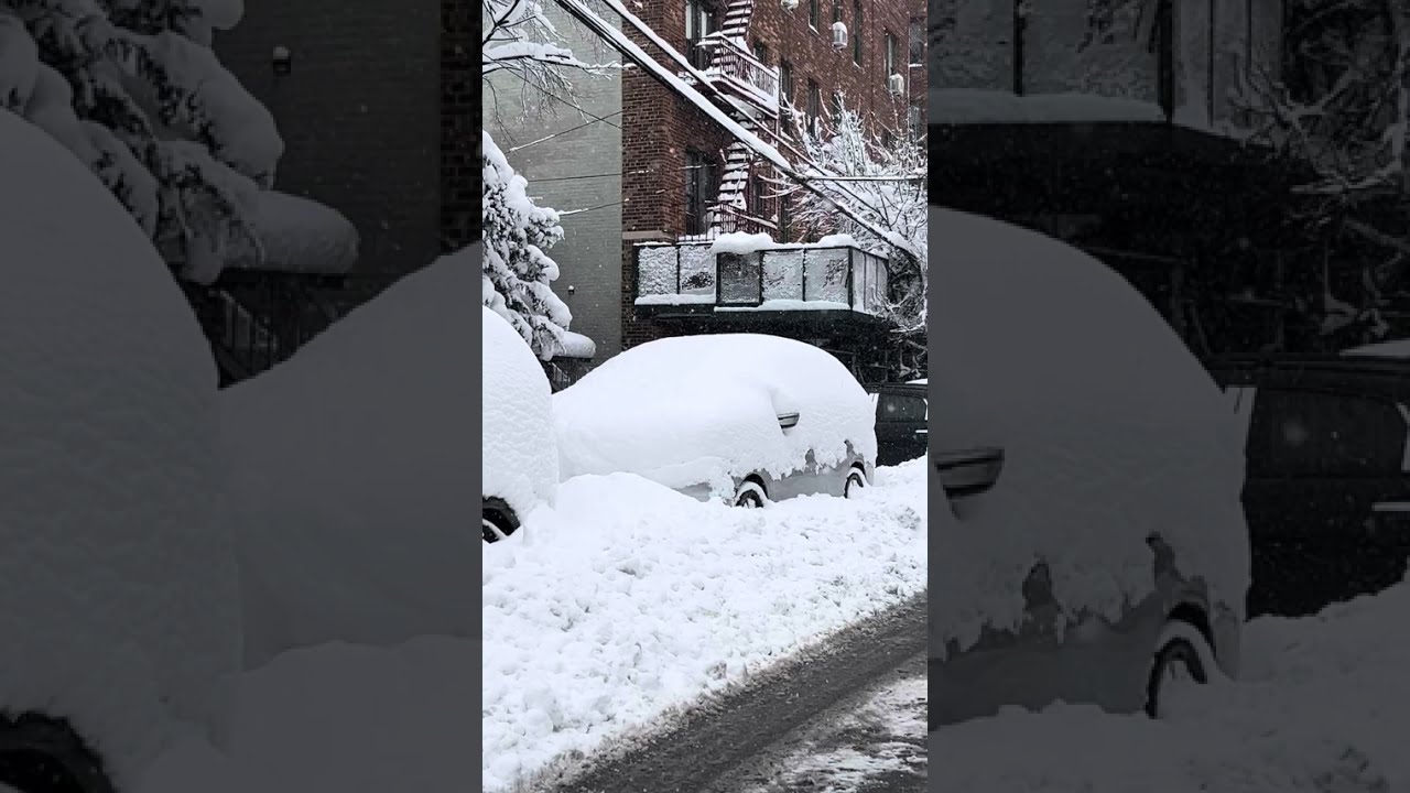 Snow Blizzard In New York City  2026. The Big Apple Deep Freeze #newyork #youtubevideo