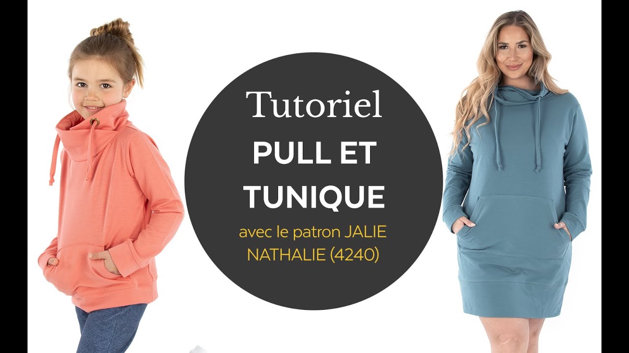 Comment coudre un pull et une robe à col enveloppant (Jalie patron 4240 Nathalie)