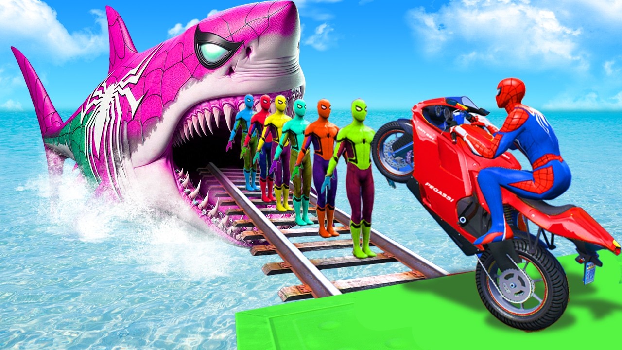 Rainbow Spider-Man Rescue fail Brainrot vs Superheroes vs Roblox funny moments GTA 5 superhero