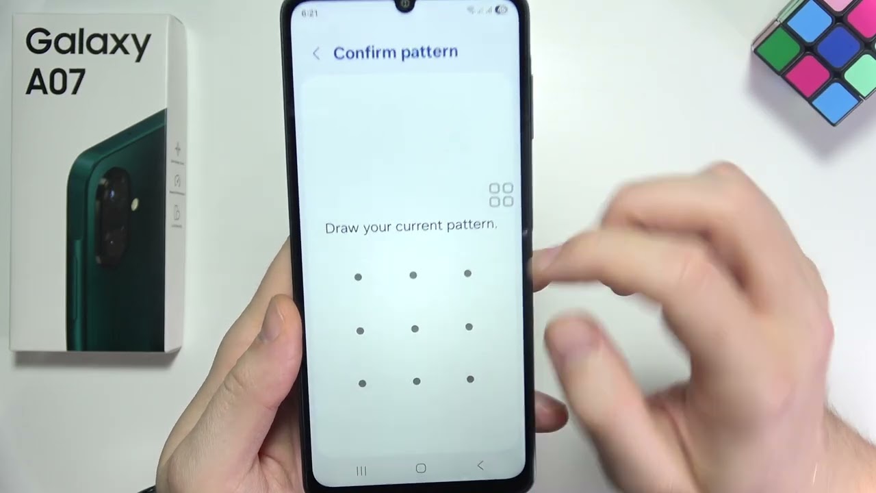 Samsung A07: How to Hide Pattern
