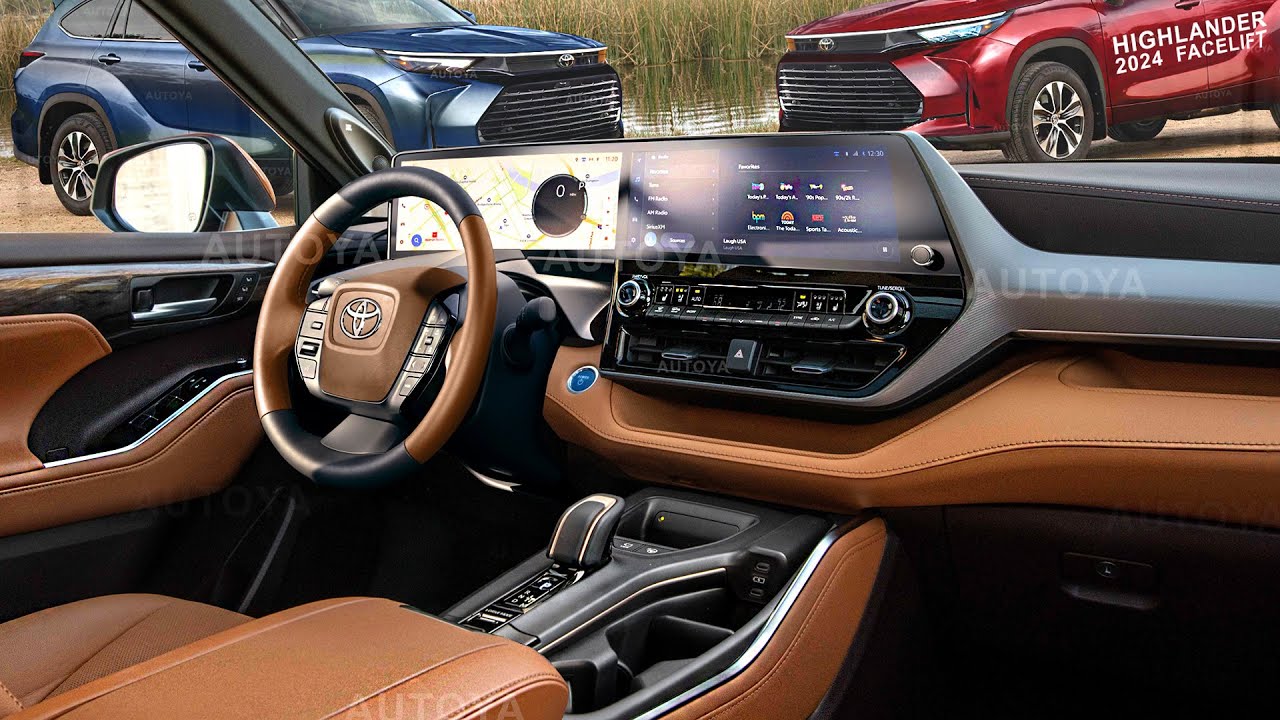 Toyota Highlander 2024 Facelift - INTERIOR Preview