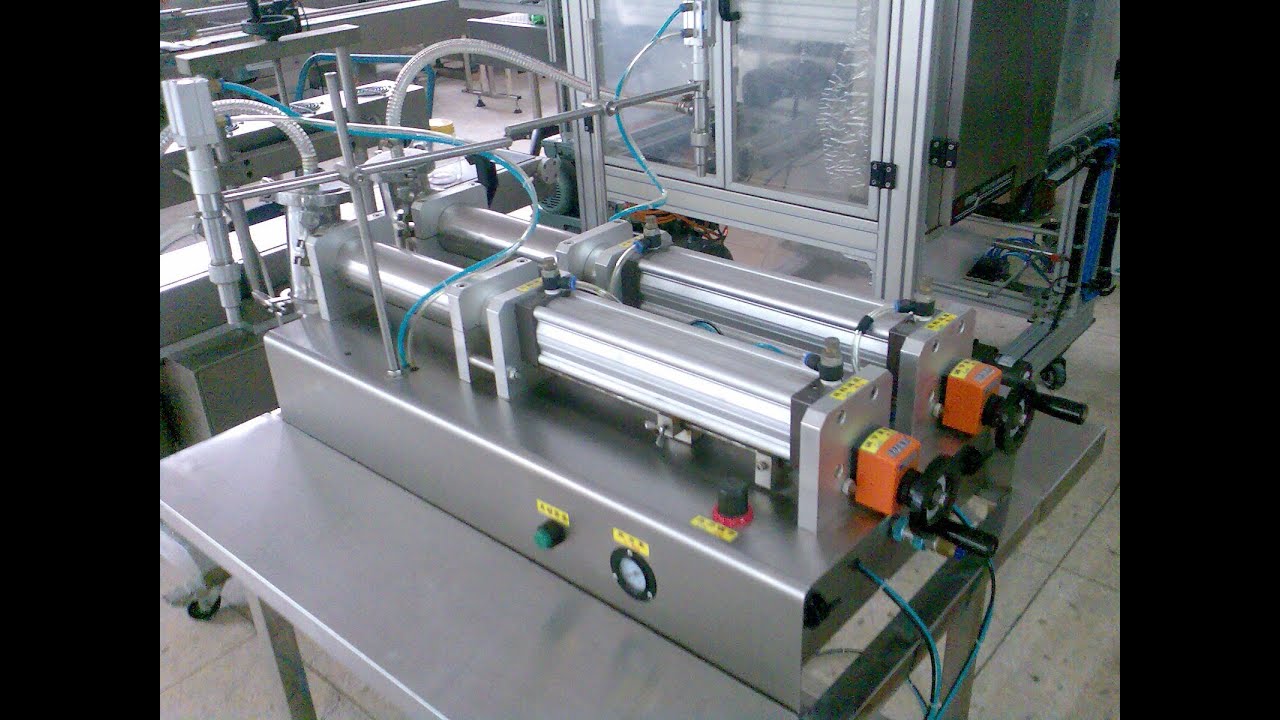 double heads pneumatic horizontal filling machine for water&liquid&paste&cream semi automatic filler