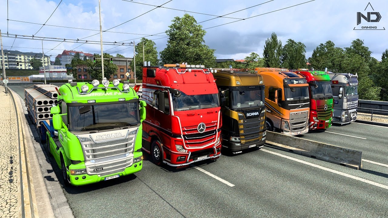 ETS2 Online - Cuộc Đua Của Những Chiếc Xe Đầu Kéo | Thrustmaster T300RS GT