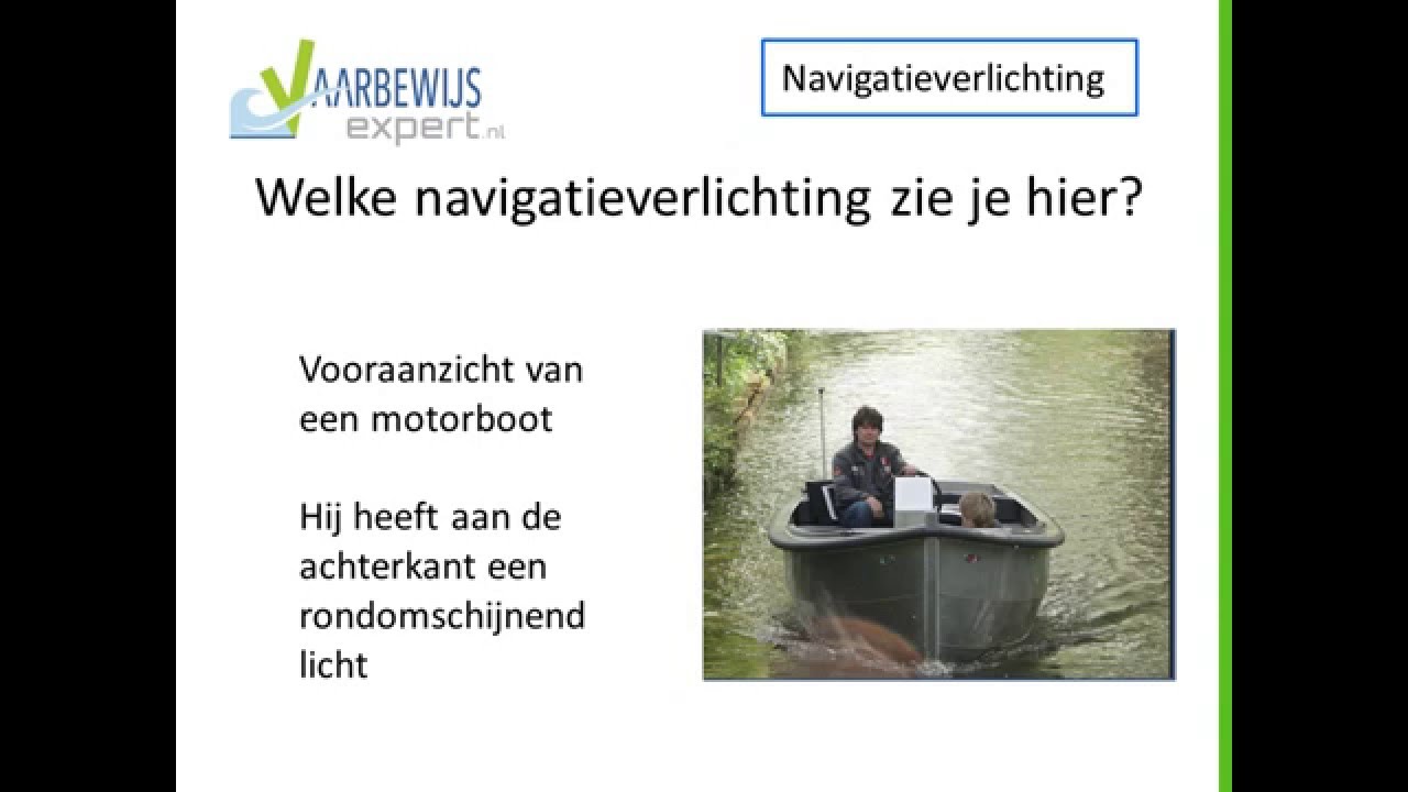 Navigatieverlichting van kleine schepen, uitleg