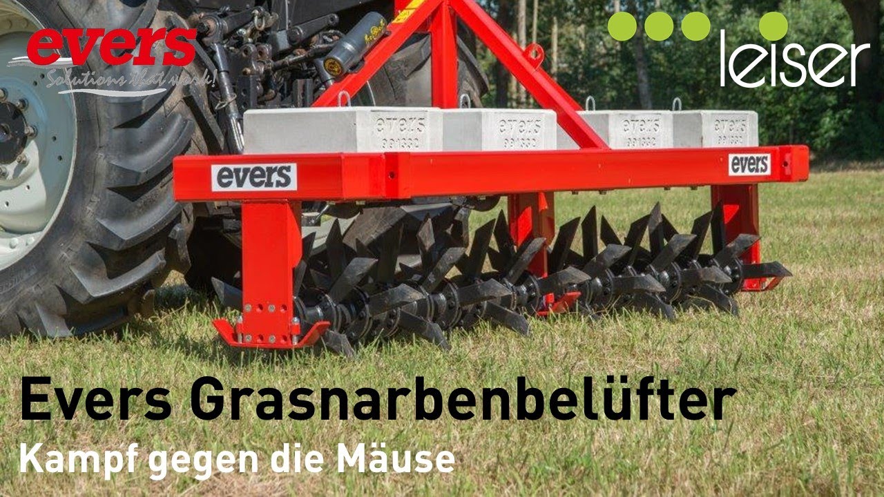 Mäuse bekämpfen mit dem Evers Grasnarbenbelüfter (Beitrag TeleTop)