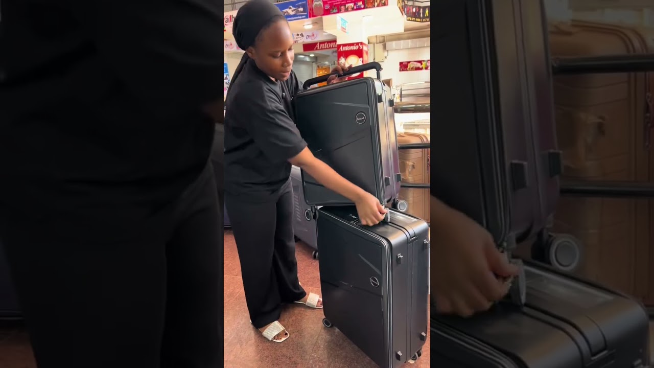 Our wide handle suitcase featuring a comfortable grip, sturdy frame and effortless rolling