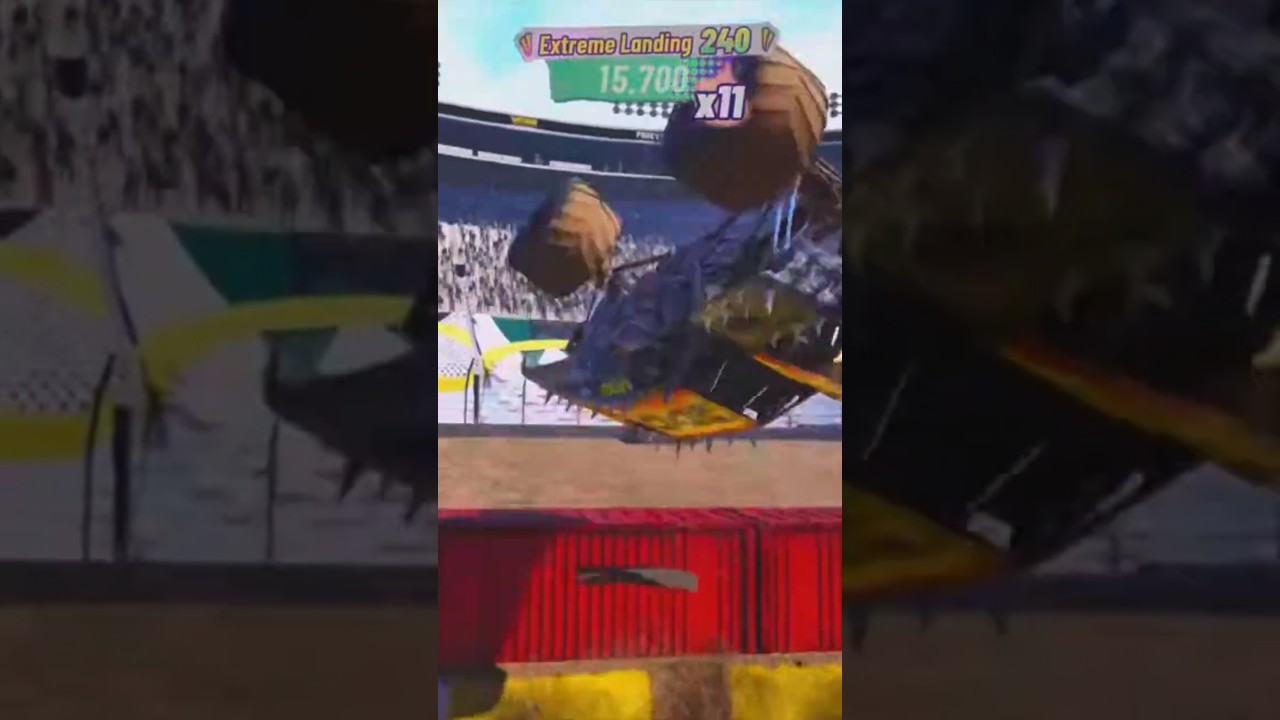 Monster jam showdown freestyle Max-D consecutive backflip 