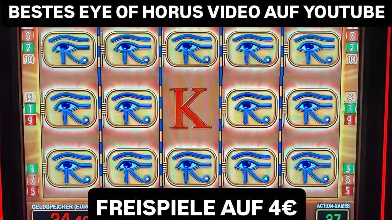 Bestes Eye of Horus Video auf YouTube 🤑 Mega Freispiele 4€ Jackpot geknackt Spielothek