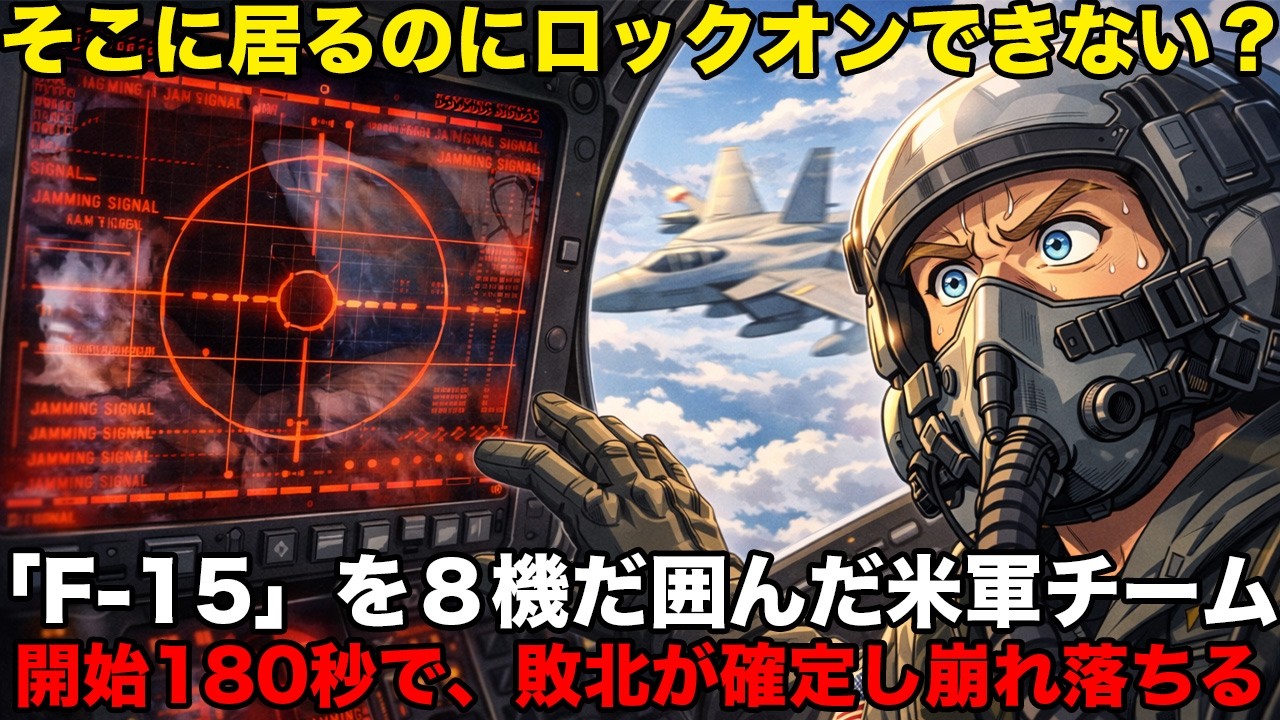 「まるで射的の的だな」と旧式F-15を侮り嘲笑する米国空軍が、演習開始180秒で最新鋭機８機が蹂躙された衝撃の理由⋯【海外の反応】