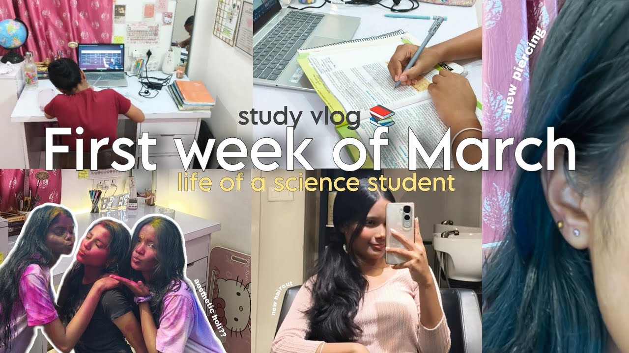First Week of March| Study Vlog 📚| Life of a Science Student| A week in my life| Indian vlog