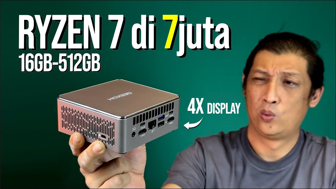 SOLUSI GAMING HARGA MIRING !!!!  support 4 display + 3 Storage |  Ft GEEKOM &ldquo;A5 R7 5825U&rdquo;