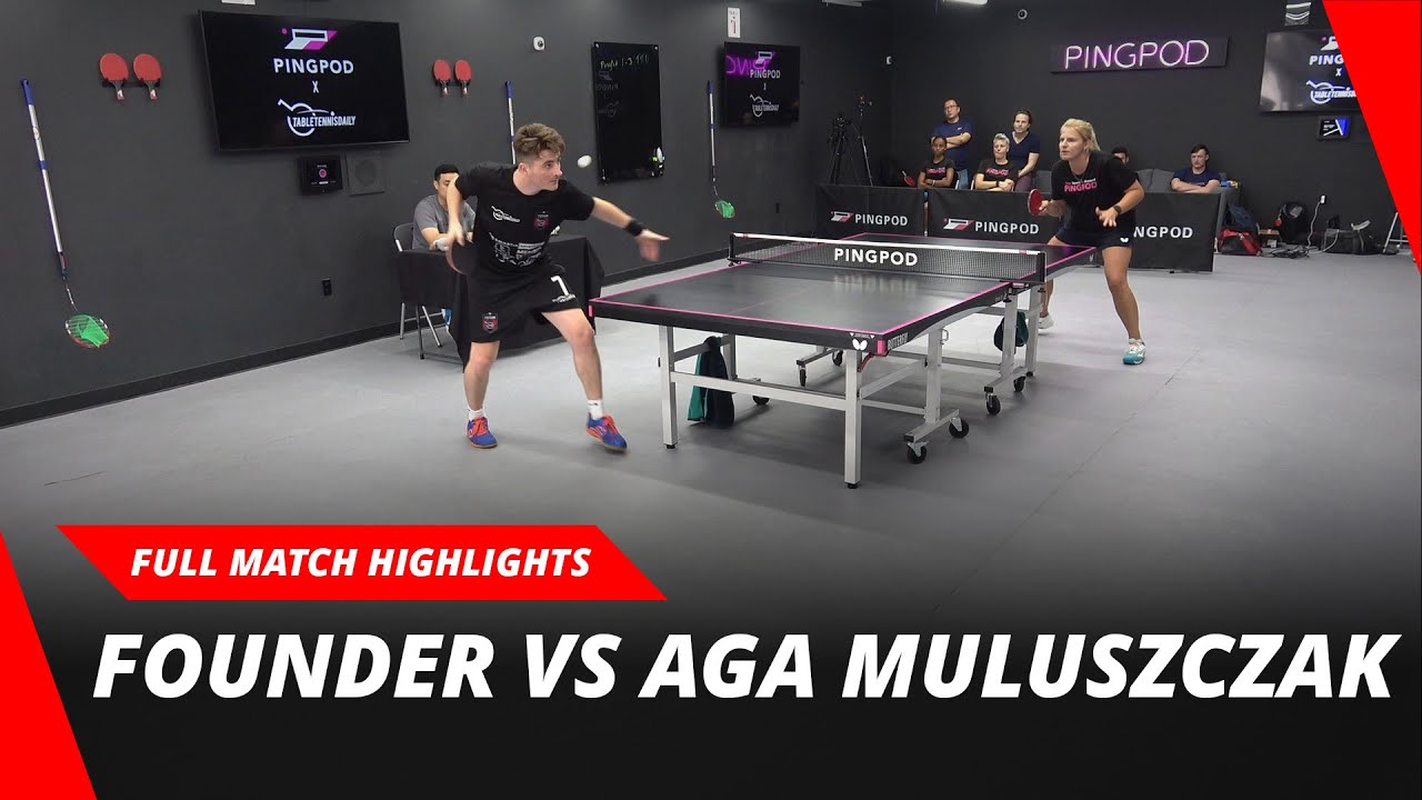 Founder vs Aga Muluszczak | TTD Team vs PingPod | NYC Edition | Full Match Highlights