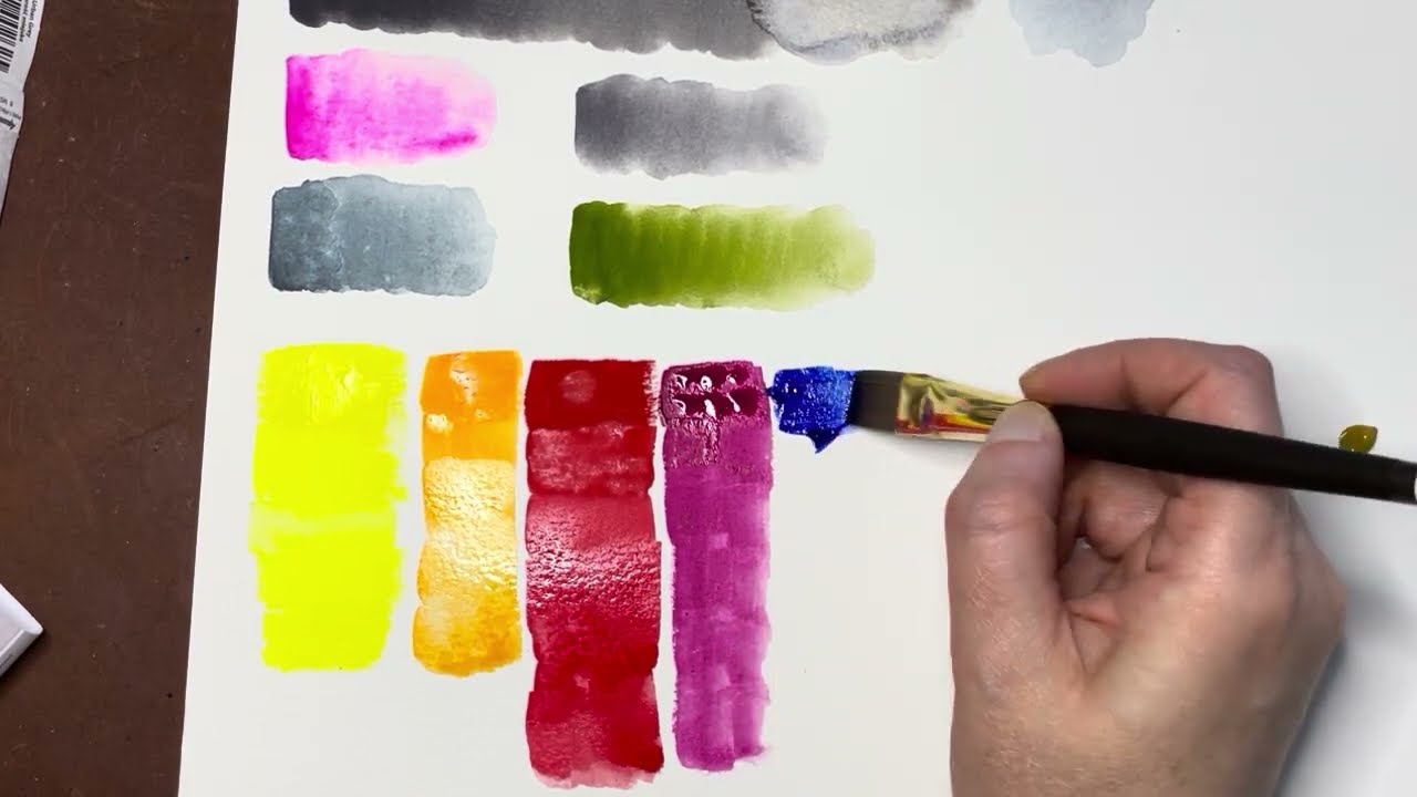 Jackson's Haul Swatching: Roman Szmal and Schmincke (+Some Case for Making Watercolor)