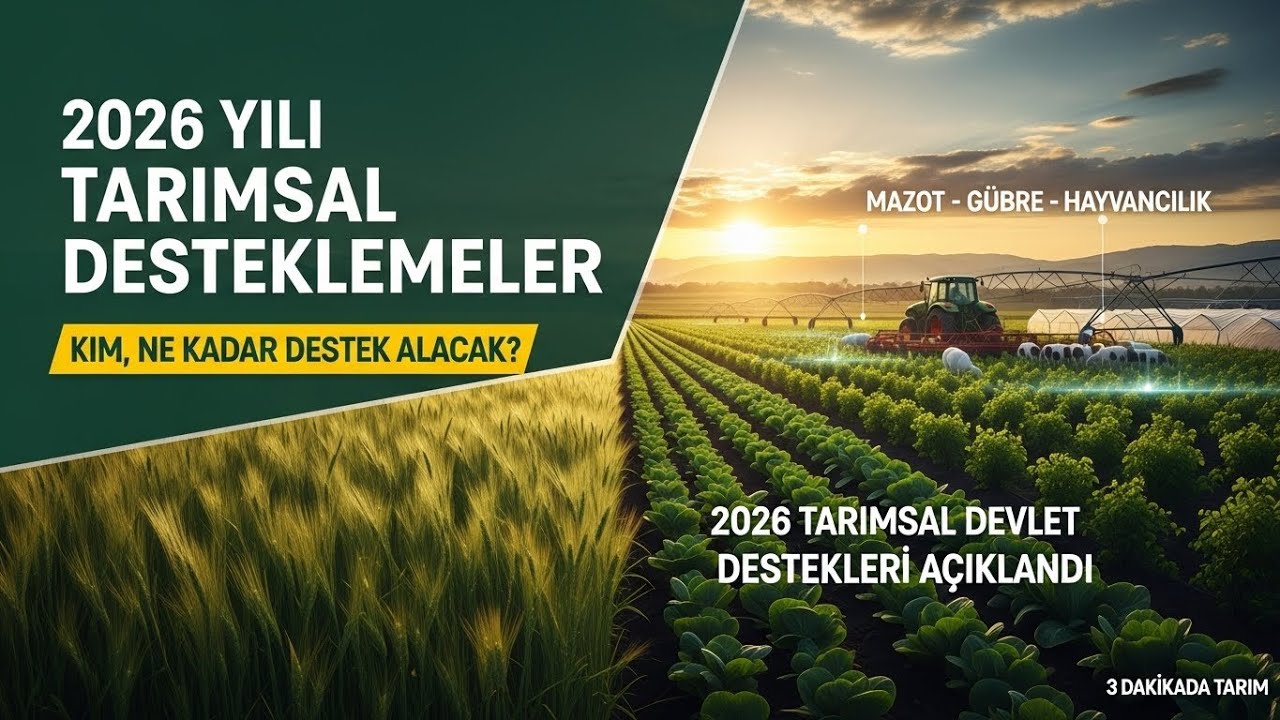 2026 Tarımsal Devlet Destekleri A&ccedil;ıklandı! Kim Ne Kadar Alacak?