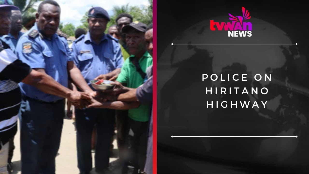 Police on Hiritano Highway