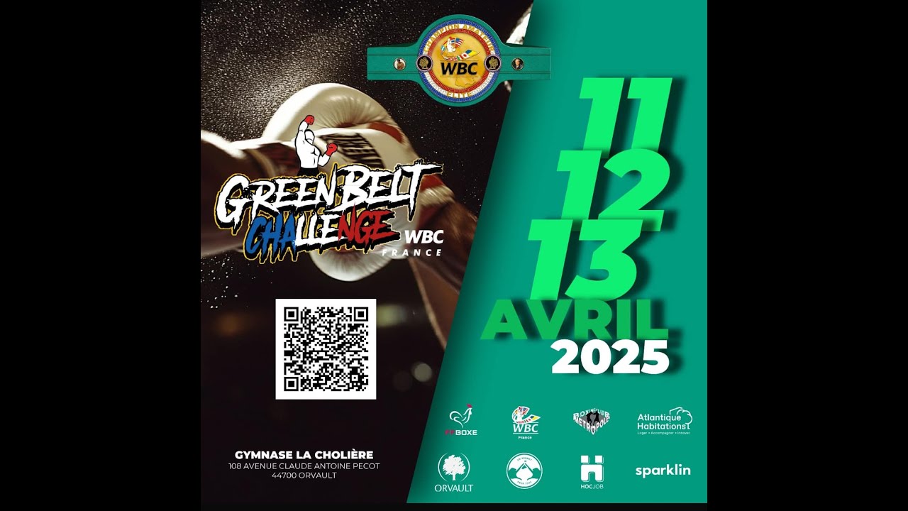 Live gala de boxe 🏆 Green Belt Challenge Ceinture WBC