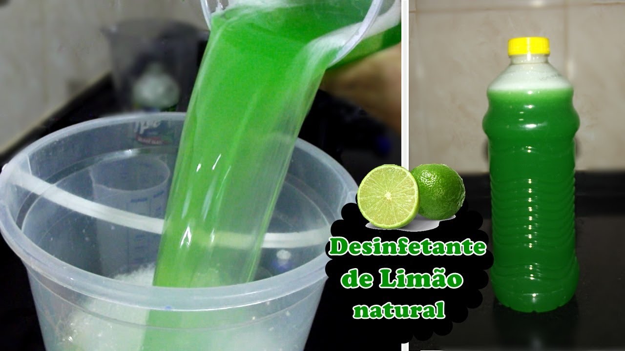 DESINFETANTE CASEIRO DE LIMÃO