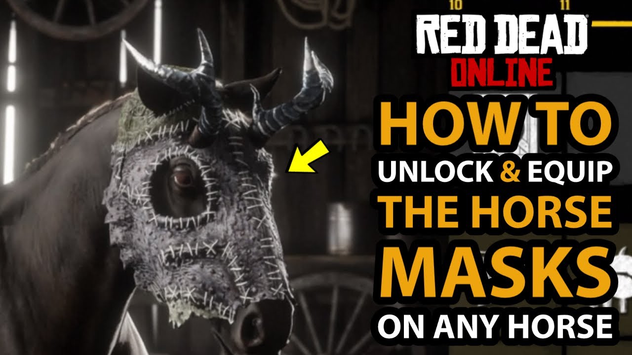 How To Unlock & Equip The Horse Mask on ANY Horse in Red Dead Online