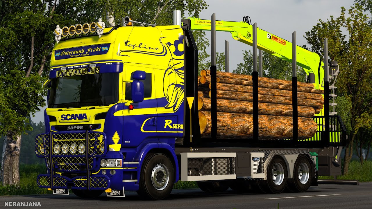 ETS2 1.55 Mod | Scania RJL Timber Truck/Forest Rigid Chassis | Euro Truck Simulator 2 Mods