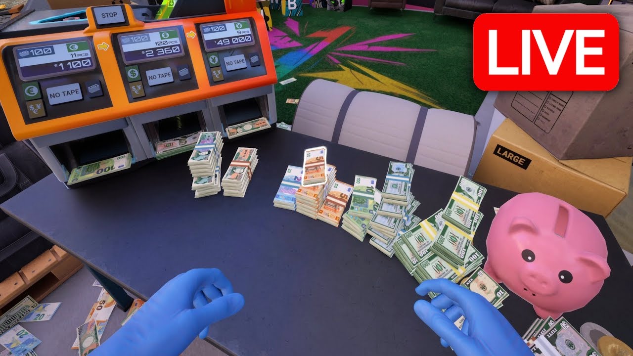 Playing Cash Cleaner Simulator - LIVE 🔴