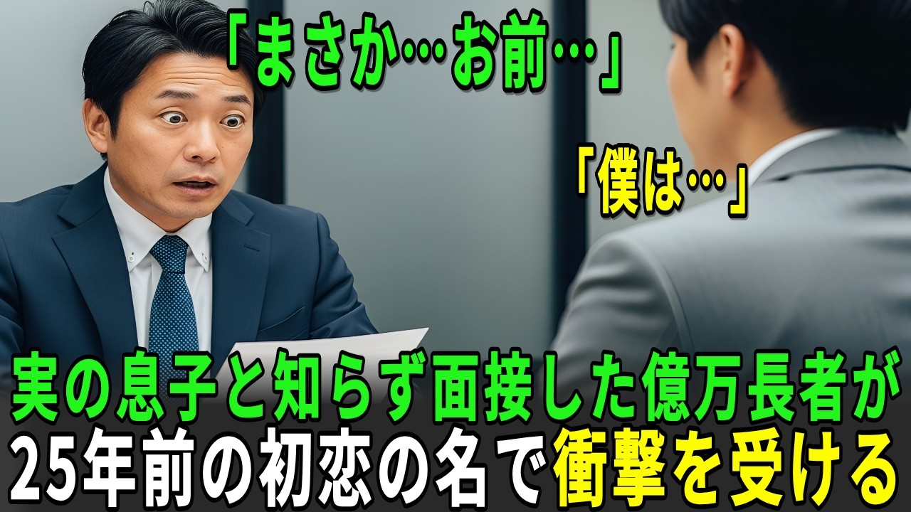 名前一つで崩れ落ちた億万長者、面接を受けた青年は25年前に消えた息子