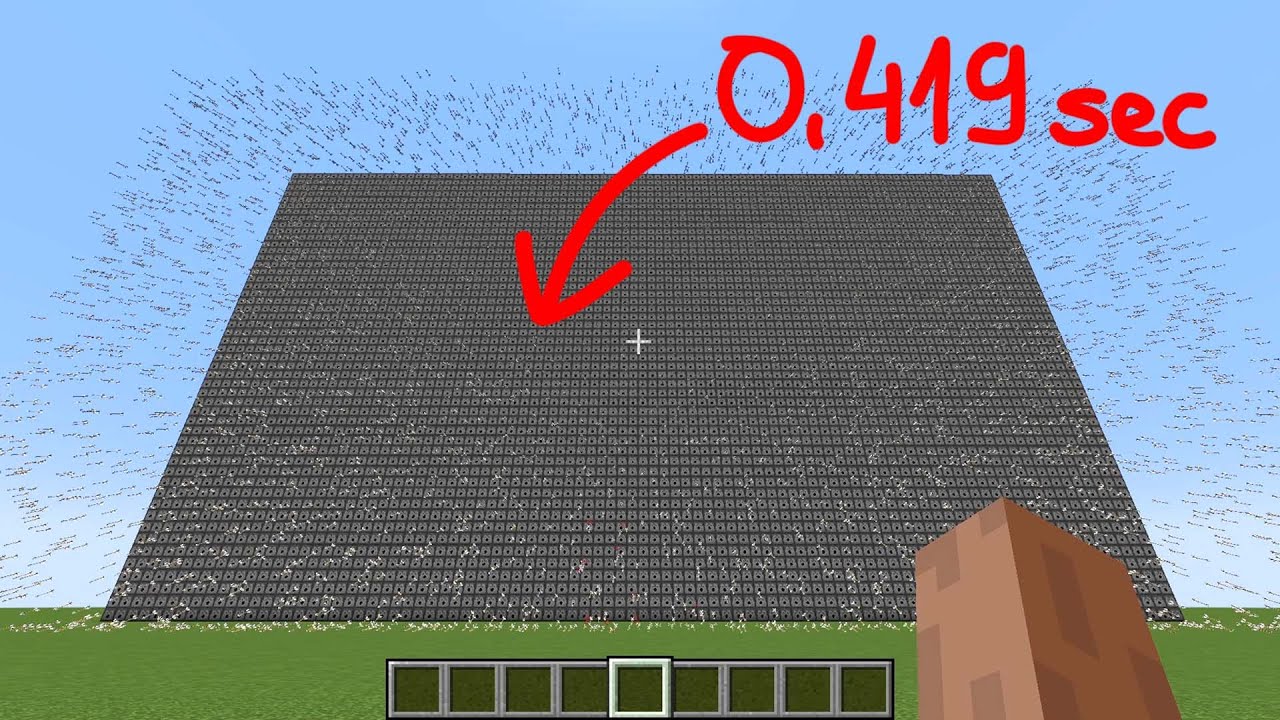 how to crash minecraft in 0.419 sec
