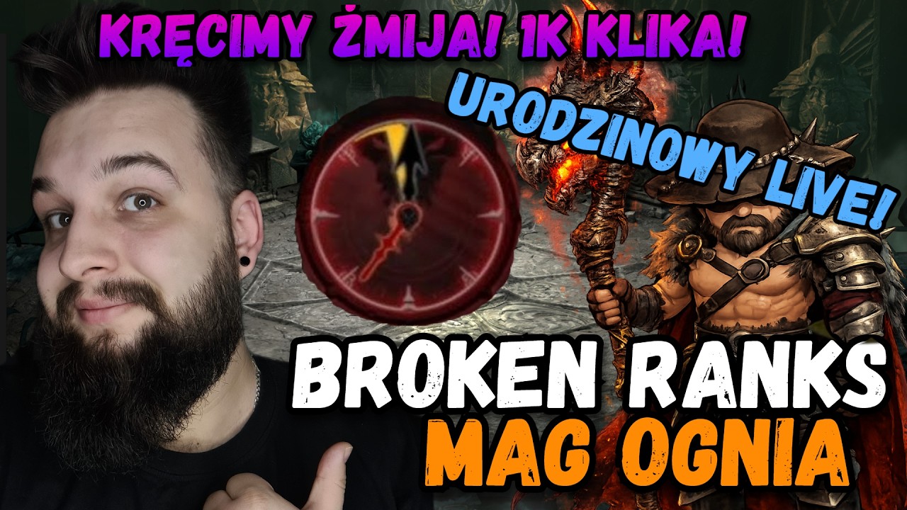 BROKEN RANKS ⚔️ Urodzinowe kręcenie!🎂1000 KLIKA!🔥SIDRAGI + KODZIKI NA PLATYNĘ!🔥 🔴[LIVE]