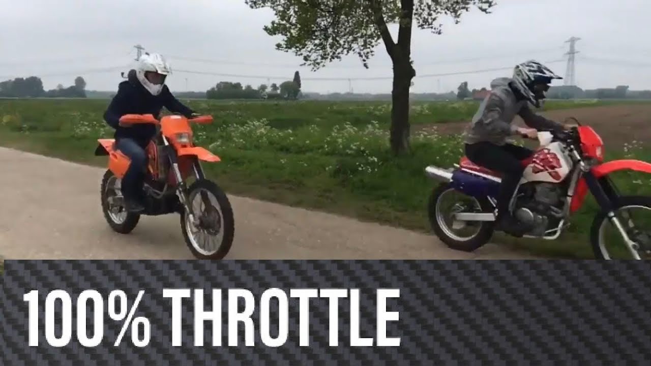 Honda XR600R Wheelies & KTM LC4 400