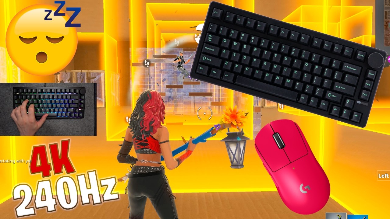 Epomaker QK81 ASMR 😴 Box Fight Gameplay 📦 Satisfying Keyboard Fortnite 4K 240 FPS 🏆