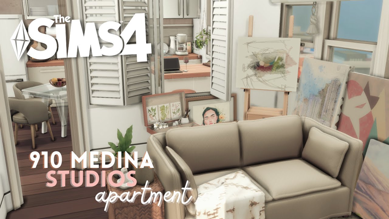 🌿🌷 910 Medina Studios Apartment Renovation | Sims 4 Stop Motion Build