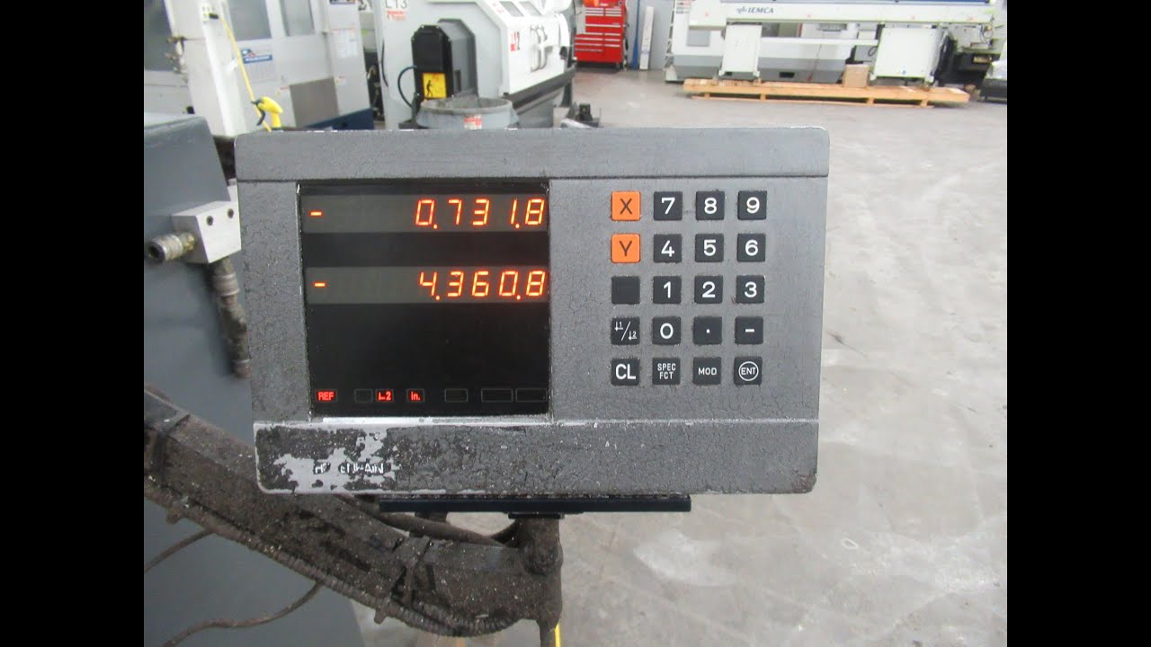 Lagun FTV-2 Vertical Milling Machine w/Heidenhain 2-Axis Digital Readout, Servo Power Table Feed