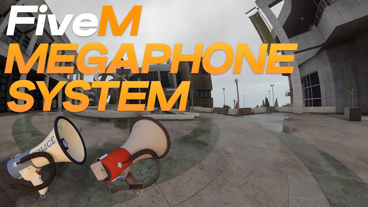 [ESX, QB, ANY F.W] MEGAPHONE REALISTIC SYSTEM + 2 PROPS FOR POLICE AND CIV