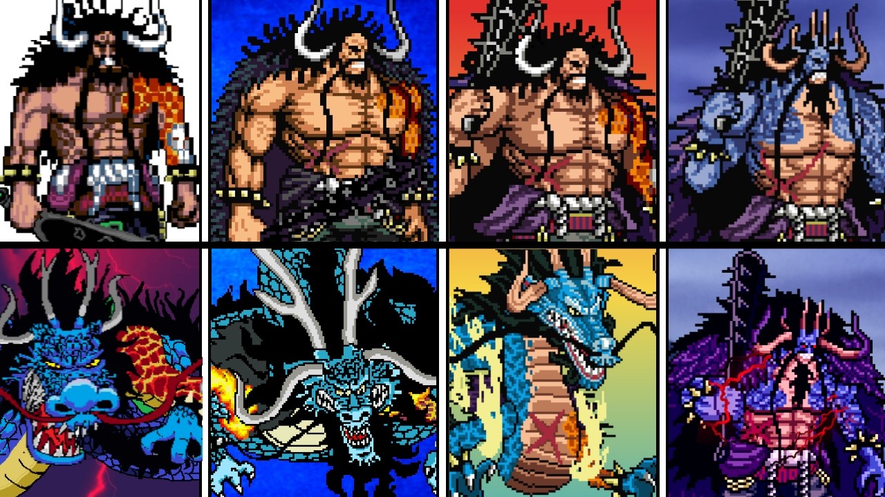 EVOLUTION OF KAIDO IN ONE PIECE GAMES MUGEN - (Specials & Ultimates)