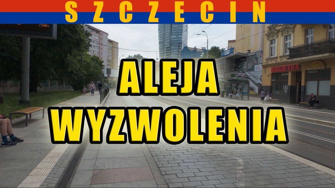 Aleja Wyzwolenia - spacer po Szczecinie. Maj 2024.