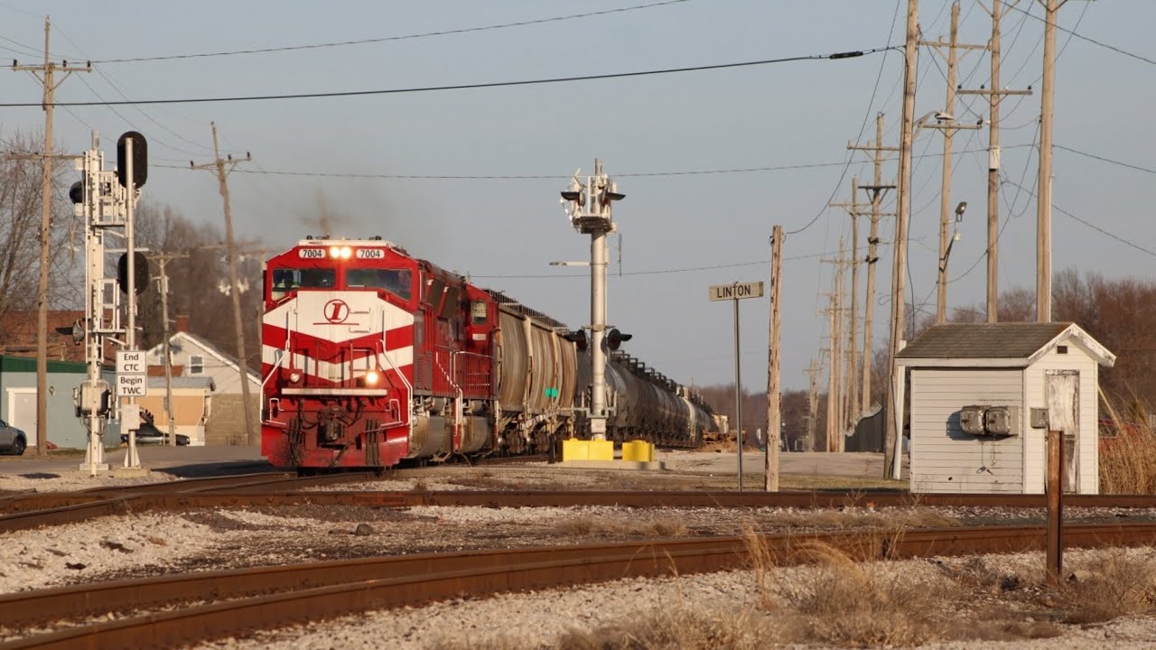 Busy Evening on the Indiana Rail Road