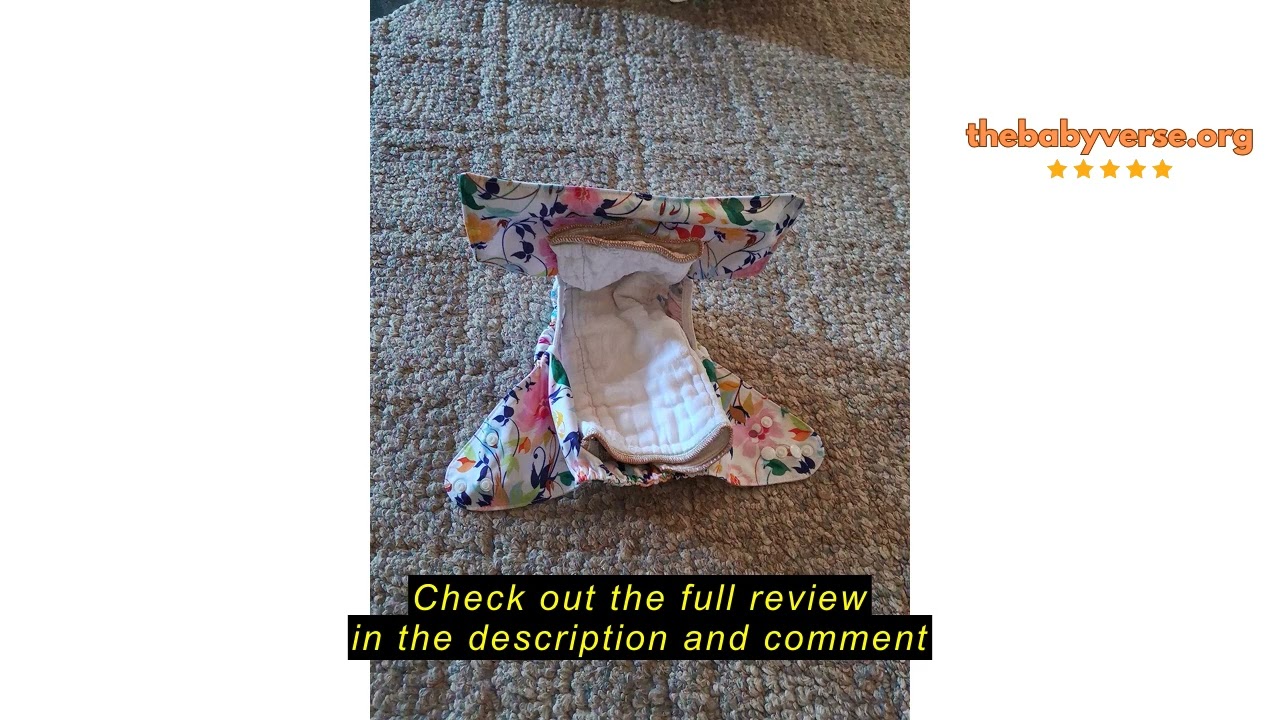 Review OsoCozy Organic Cotton Prefold Cloth Diapers (6pk) - Super-Soft, Thick, Absorbent, Durable an
