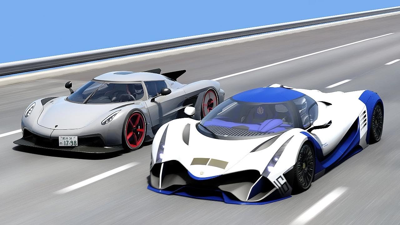 ASSETTO CORSA - DEVEL SIXTEEN V KOENIGSEGG JESKO ABSOULT | 20KM DRAG RACE
