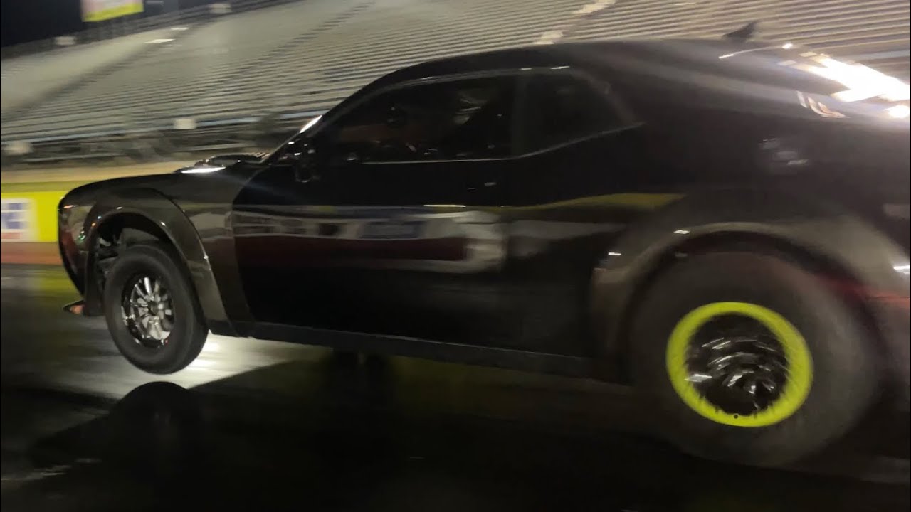 We took my built 3.8L Whipple Hellcat to the track!