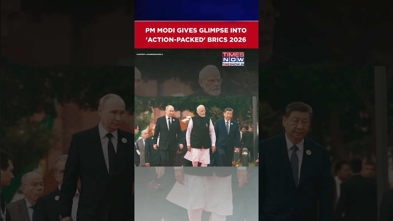 PM Modi Gives A Glimpse Of His 'Action-Packed' Day At BRICS 2026 | Modi-Xi-Putin Meet #shorts