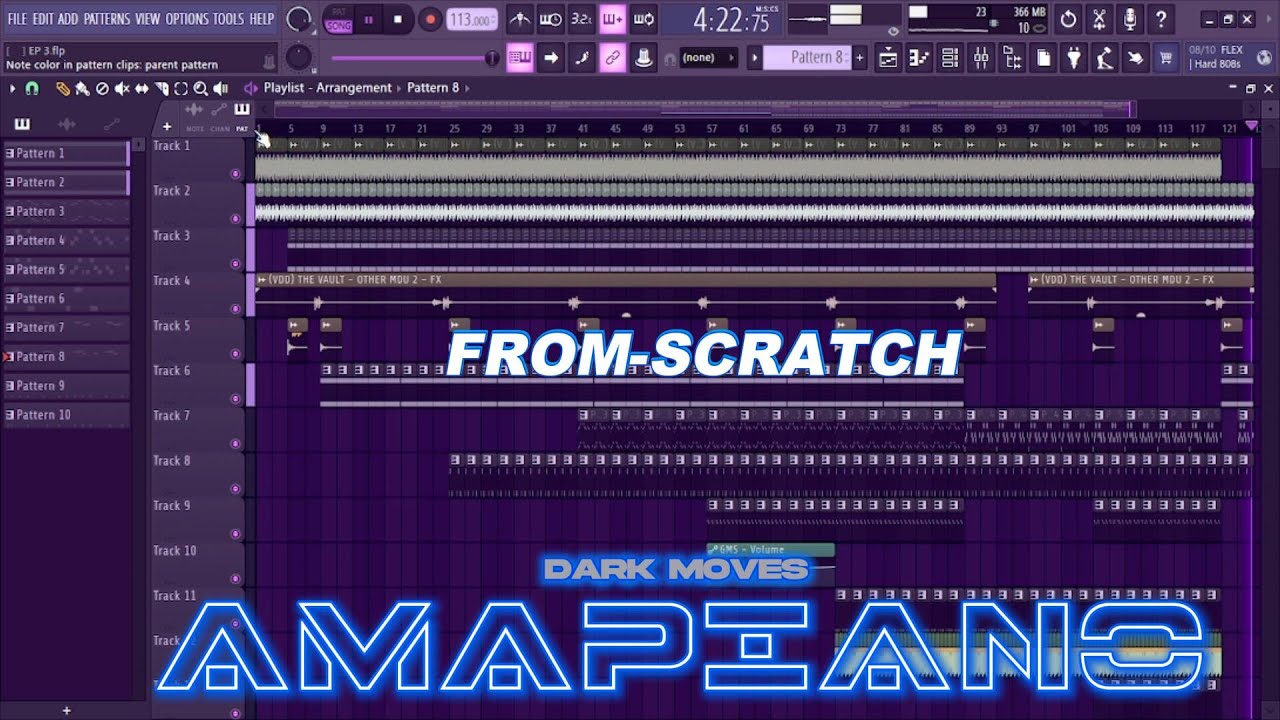 HOW To Create AMAPIANO Beat Like KABZA TYPE/AMAPIANO FROM SCRATCH - AMAPIANO.  Tutorial.