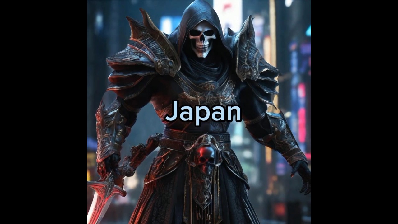 AI depicts Death Reaper from each country 💀 
